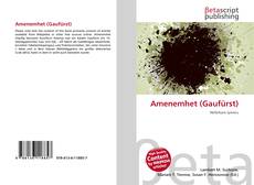 Bookcover of Amenemhet (Gaufürst)
