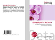 Bulbophyllum Apoense kitap kapağı