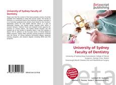 University of Sydney Faculty of Dentistry的封面
