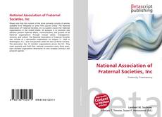 Capa do livro de National Association of Fraternal Societies, Inc 
