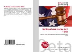 Couverture de National Assistance Act 1948