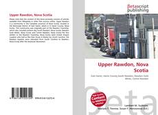 Capa do livro de Upper Rawdon, Nova Scotia 