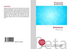 Capa do livro de Amentum 