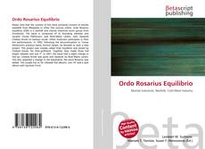 Capa do livro de Ordo Rosarius Equilibrio 