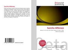 Couverture de Sancho Alfónsez