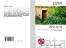 Capa do livro de Gland, Yonne 