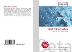 Portada del libro de Real Thing Shakes