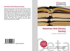 American Anti-Slavery Society的封面