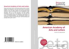 Buchcover von American Academy of Arts and Letters