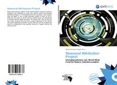 Bookcover of Seasonal Attribution Project