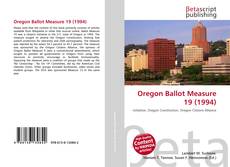 Copertina di Oregon Ballot Measure 19 (1994)