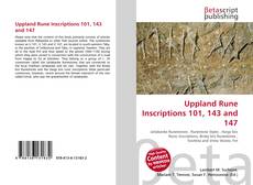 Copertina di Uppland Rune Inscriptions 101, 143 and 147