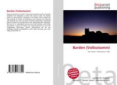 Copertina di Barden (Volksstamm)