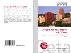 Buchcover von Oregon Ballot Measure 48 (2006)