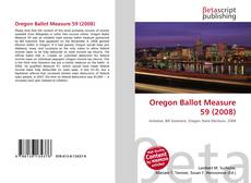 Copertina di Oregon Ballot Measure 59 (2008)
