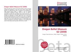 Copertina di Oregon Ballot Measure 62 (2008)