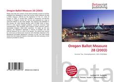 Couverture de Oregon Ballot Measure 28 (2003)