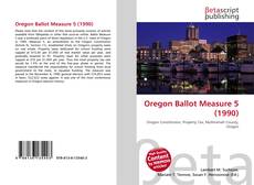 Couverture de Oregon Ballot Measure 5 (1990)