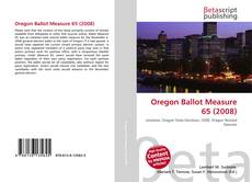 Oregon Ballot Measure 65 (2008)的封面