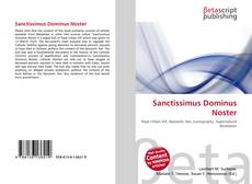 Couverture de Sanctissimus Dominus Noster