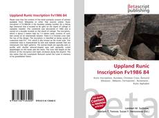 Couverture de Uppland Runic Inscription Fv1986 84