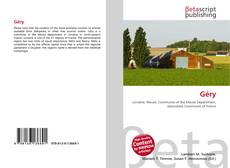 Capa do livro de Géry 
