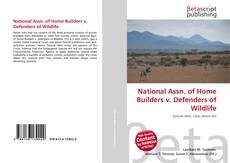 Buchcover von National Assn. of Home Builders v. Defenders of Wildlife
