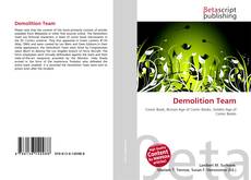 Bookcover of Demolition Team