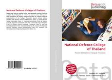Portada del libro de National Defence College of Thailand