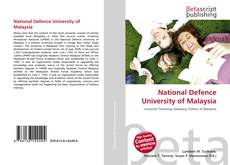 Portada del libro de National Defence University of Malaysia