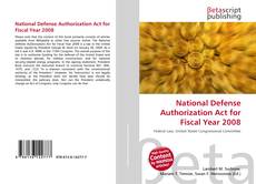 Portada del libro de National Defense Authorization Act for Fiscal Year 2008
