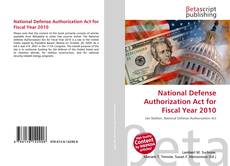 Borítókép a  National Defense Authorization Act for Fiscal Year 2010 - hoz