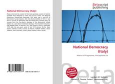 Capa do livro de National Democracy (Italy) 