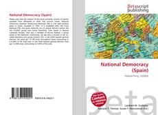 Capa do livro de National Democracy (Spain) 
