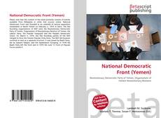 Capa do livro de National Democratic Front (Yemen) 