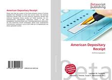 Bookcover of American Depositary Receipt