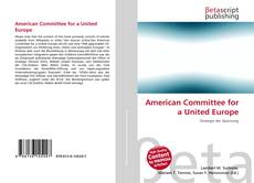 Обложка American Committee for a United Europe