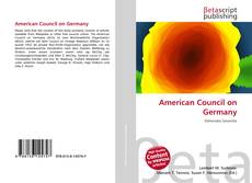 Buchcover von American Council on Germany