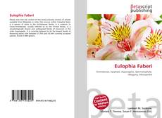 Обложка Eulophia Faberi
