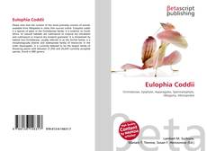 Обложка Eulophia Coddii