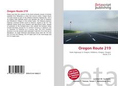 Buchcover von Oregon Route 219