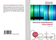 Buchcover von American Expeditionary Force Siberia