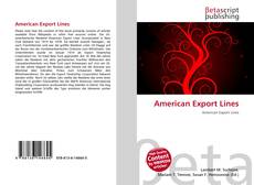 Portada del libro de American Export Lines