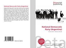 Bookcover of National Democratic Party (Argentina)