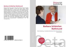 Copertina di Barbara Schleicher-Rothmund