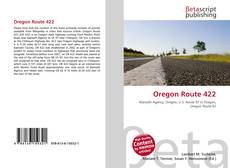 Buchcover von Oregon Route 422