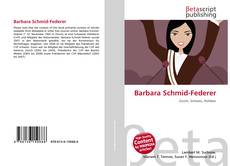Bookcover of Barbara Schmid-Federer