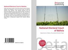 Copertina di National Electoral Court of Bolivia