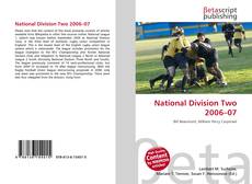 Bookcover of National Division Two 2006–07