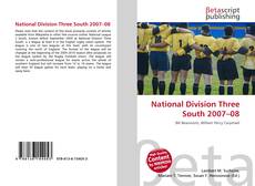 Bookcover of National Division Three South 2007–08